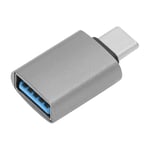 Adaptateur TypeC vers USB3.1, convertisseur pour téléphone portable, ordinateur, tablette, PC, adaptateur USB3.1 (gris)