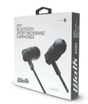 Walk Audio A101 - Bluetooth Sport Neckband Earphones black in ear USB