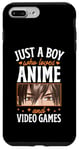 Coque pour iPhone 7 Plus/8 Plus Juste un garçon qui aime les anime et les jeux vidéo