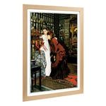 Big Box Art Framed Print of James Tissot Women Looking Design | Wall Art Picture | Home Decor for Kitchen, Living Room, Bedroom, Hallway, Oak, A2 / 24.5x18 Inch / 62x45cm