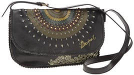 Desigual Bols Mini Sobre Troquel Tachas, Sac bandoulière - Marron (6009)