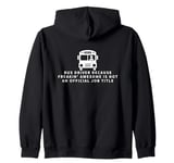 Bus Driver Is An Awesome Job Funny School Bus Driver Zip Hoodie