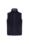 Gilet Sans Manches Doublé Polaire - Homme - K679 - Bleu Marine Et Gris