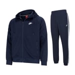 Nike Mens Sportswear Tribute Full Zip Tracksuit in Navy - Size Small