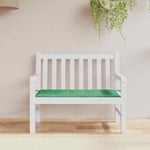 Coussin de banc de jardin vert 120x50x3 cm tissu oxford