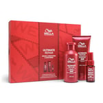 Wella Professionals Ultimate Repair - Rituals Gift Set - Includes Shampoo, Conditioner and Spray Serum - Hair Care Perfect for Christmas