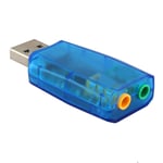 USB 2.0 Virtual External Mic Speaker 3D 5.1 Channel PC Sound Card Adap QCS
