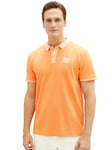 TOM TAILOR 1036428 Polo, 22195-Fruity Melon Orange, S Homme