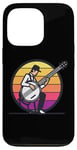 Coque pour iPhone 13 Pro Lecteur banjo Sunset Music Lover