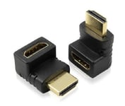 Right Angle HDMI Male to Female Adapter 270 Degree Connector Cable For TV PC 1pc