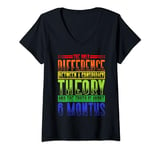 Womens The Only Difference Between A Conspiracy Theory ||---- V-Neck T-Shirt