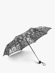 Fulton Jacquard Floral Print Telescopic Umbrella, Silver