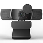 YIMONA Webcam for PC with Microphone - 2K FHD Webcam with Privacy Cover & Webcam Mounts, Plug and Play USB Web Camera for Desktop & Laptop Conference, Zoom, Skype, Facetime, Windows, Linux, and macOS