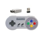 Trådlös Spelkontroll 2.4g Gamepad Joypad Joystick Kompatibel med Snes Mini Pc Windows Ns Switch