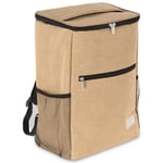 Beige ryggsäck termoväska, 20 l