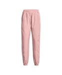 Under Armour Womenss UA Rush Woven Pants in Pink Cotton - Size UK 4-6 (Womens)