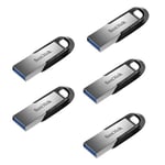 5PCS Clé USB SANDISK Ultra Flair 256 Go - USB 3.0 vitesses allant jusqu'à 150 Mo/s Protection par mot de passe