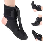 Plantar fasciit strumpor, nattskena strumpor, justerbar ortos fotfallsskena, plantar fasciit lindring nattskena, hälsporre smärtlindring black M  size 40 to 44