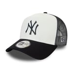 New Era New York Yankees A Frame Adjustable Trucker Cap Team Colour Block White/Blue - One-Size