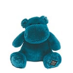 Histoire d'Ours - Peluche Hippopotame - Hip'Pop - Bleu Canard - 25 Cm - Peluche Douce et Mignonne pour les Calins - Idée Cadeau de Naissance et Anniversaire pour Fille et Garçon - L'HIPPO - HO3107