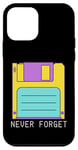 iPhone 12 mini Funny Floppy Disk Shirt For Men, Never Forget Funny Computer Case