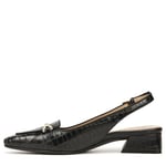 Naturalizer Women's Court Shoes - Lindsey Slingback, Black Croc Leather, UK 5, Medium Fit