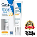 Cerave Ultra-Light Face Moisturizer/Light Face Lotion with SPF 30 Sunscreen