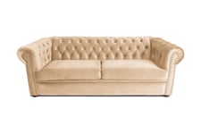 3-seat Extendable Sofa Chesterfield - 3 seters sovesofa Beige