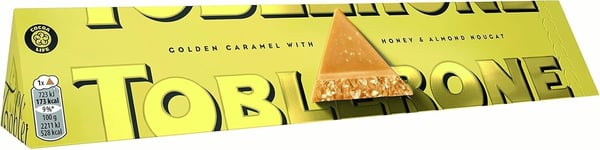 1X 360G Large Bar Toblerone Golden Caramel White Chocolate - NEW UK STOCK