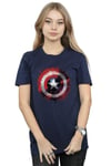 Avengers Captain America Art Shield Cotton Boyfriend T-Shirt