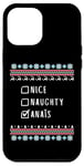 Coque pour iPhone 12 Pro Max Gentile Coquine Noël Anaïs Pull Moche