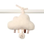 Nattou Peluche Musicale en Polyester, avec Musique, Nuage, à Suspendre, env. 25 cm, Teddy, Blanc