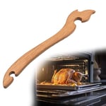 Rukinovi Easy Bake Oven Push Pull Tool,Beech Wood Oven Rack Puller,Prevent Scalding,Pull Out Hot Racks Safely,Oven Accessories Very Suitable Kitchen Oven,Toaster Oven,Air Fryer Etc