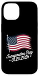 Coque pour iPhone 14 20 janvier 2025 Jour d'inauguration du drapeau américain du président Trump