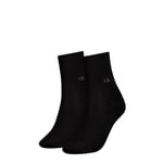 Calvin Klein Socks Womens Organic Cotton Roll Top, Black, 40-42 UK