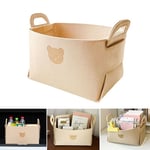 Large Felt Storage Basket Closet Toys Hamper Laundry Bag Collapsible Organizer