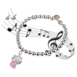 Bracelet Hello Kitty - Argent 925 - Taille : 14 cm