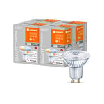 LEDVANCE Lampe à réflecteur LED intelligente avec technologie WiFi, base GU10, couleur de la lumière variable (2700-6500K), dimmable, remplacement 50W, SMART+ WiFi SPOT GU10 Tunable White, paquet de 4