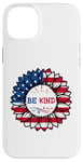 iPhone 14 Plus 4th Of July Be Kind Sunflower Red White And Blue 2023 Gifts Case