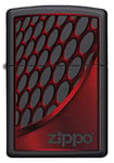 Zippo Lighter Red and Chrome