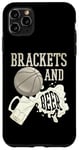 Coque pour iPhone 11 Pro Max Supports de basket-ball universitaire et boisson de tournoi de mars de bière