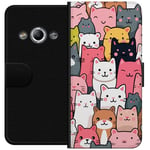 Plånboksfodral till Samsung Galaxy Xcover 3 med Kattmönster motiv