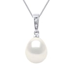 Diadema Womens - Pendant - Diamonds - Real Freshwater Pearls - White - Gold - One Size