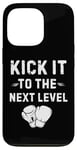 Coque pour iPhone 13 Pro Kick It To The Next Level Kick boxing Arts Martiaux Passion