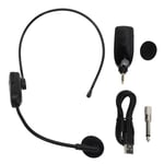 2.4G Mikrofon Headset Lätt Vikt Huvud Bär Mic Multipurposes Trådlös Headset Mic för Sång Live Stream Röstinspelning