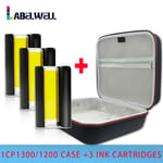 Labelwell-Sac portable pour imprimante photo IL Selphy CPLingCP1200,OligHard Case,Sac de transport de protection de voyage,Étui de rangement - Type Case -3 Cassettes