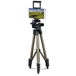 Hama 3-in-1 Tripod for Smartphone/Tablet, 106 - 3D with Carry Case Bag - Beige