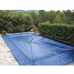 Bache 6x10m pour piscine rectangulaire. Bache epaisse et resistante de 140 g/m².Bache de protection piscine avec œille