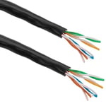 Cablematic.com BeMatik - Coil câble CCA 24AWG UTP catégorie 5e Solid Black 100m