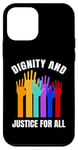 iPhone 12 mini Dignity And Justice For All Human Rights Raised Hands Case